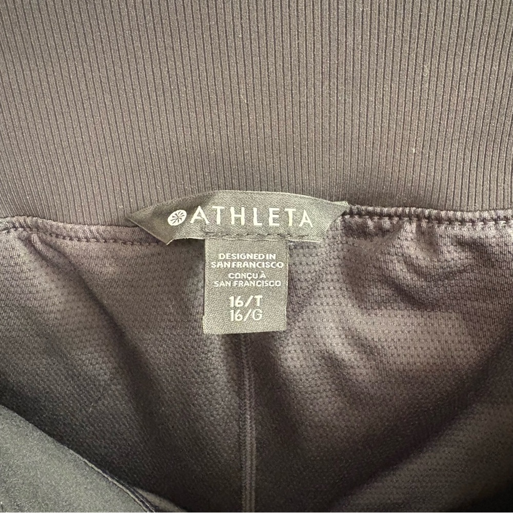 TALL Athleta Brooklyn Black Skort with Functional Pockets 16 Tall - Picture 7 of 12